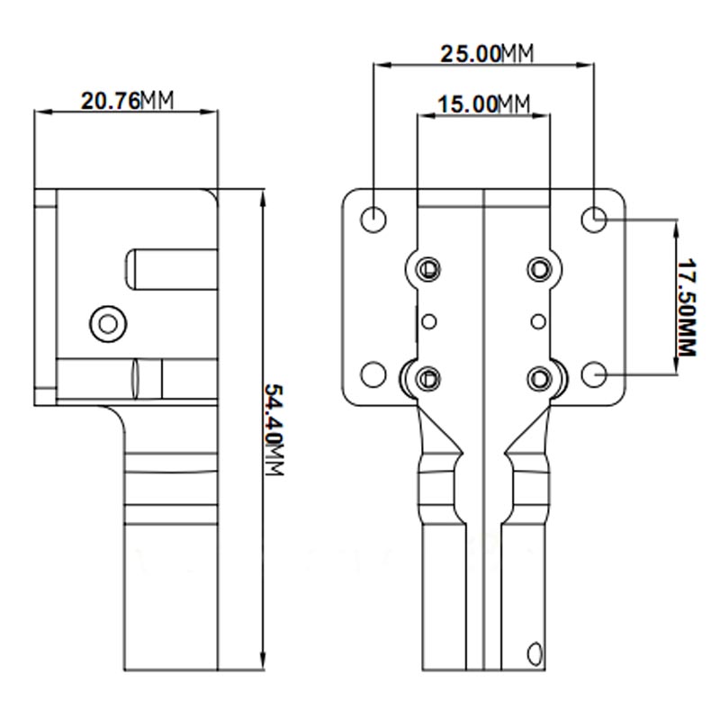 Drone Landing Gear - 2PCS 25g 미니 메탈 웜 서보